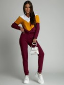 Women\'s burgundy tracksuit set FI581 - Online store - Boutique